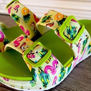 Dansko Kandi Buckle Slides Size 37